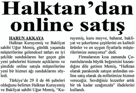 Halktan Launches Online Sales